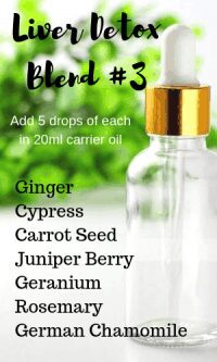 Essential oils for liver detox can be blended in different ways. 