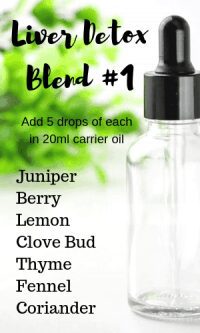 Liver detox blends can be created with essential oils. 