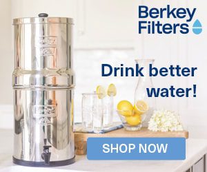 Berkey countertop heavy metal water filters are a healthly option.